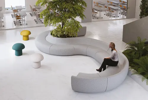 RONDO IN, sedací segment vnitřní, látka béžová